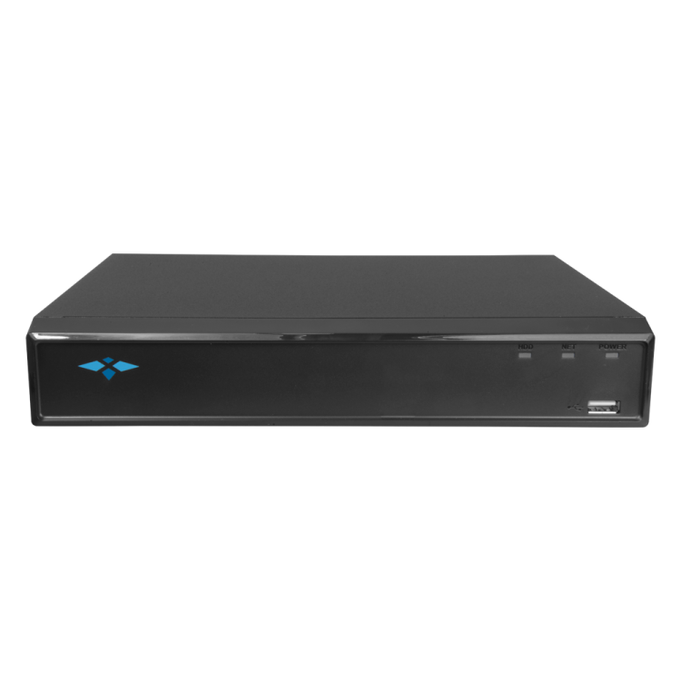 NVR 4ch IP hasta 8Mpx, 80Mbps, H.265, 1 HDD. 1ch reconocimiento facial