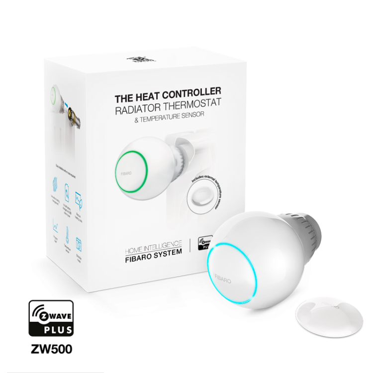 KIT Termostato controlador de calor y sensor de temperatura. Versión Zwave Plus