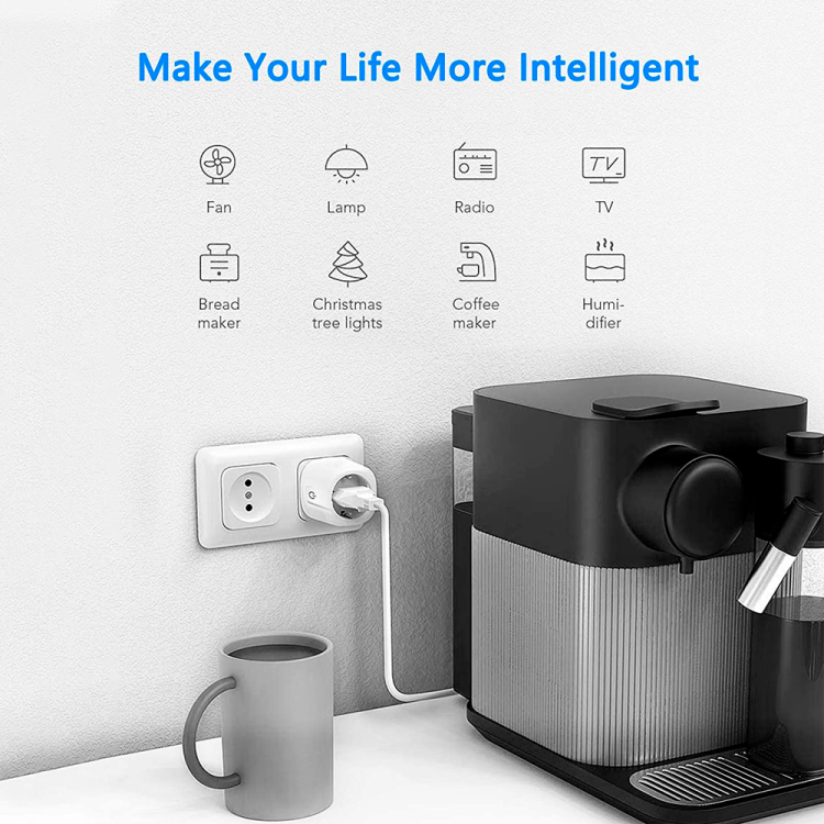 Enchufe inteligente 16A, Wifi 2.4GHz