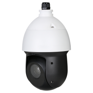 Cámara domo  PTZ HD-CVI, 1080p Starlight, 4.8-120mm motorizada, IR 100mts. IP66, blanca.