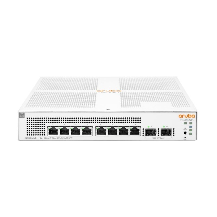 Switch Gestionable Capa 4, 8 puertos 10/100/1000 PoE, 124W, x2 puertos SFP ,para rack 19"