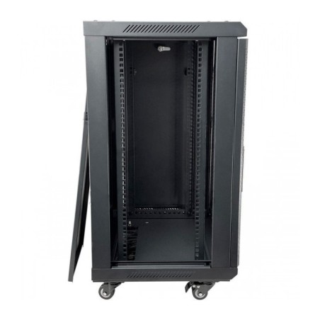 Armario rack mural 19" Keynet FR6-C1566 - 15U, 600x600x770mm, puerta cristal, montado