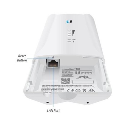 Punto de acceso Wifi de exterior 5Ghz AC, 27dBm (500mW), x1 puerto Gb, conectores RPSMA