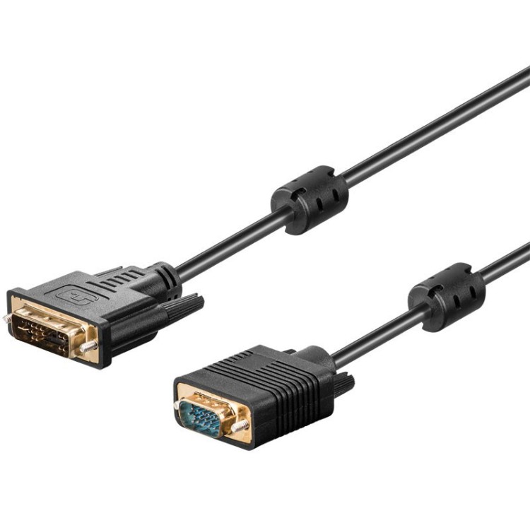 Cable DVI-I a VGA NIMO WIR1080 - DVI-I (12+5) macho a VGA HD15 macho, 2 m