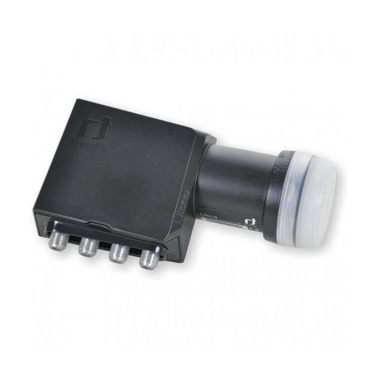 Lnb Quad (4 receptores), alta guanacia, 60dB, 0,2dB ruido