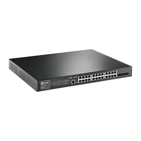 Switch Gestionable L2+ OMADA de x24Gb PoE+ (384W) + 4 puertos SFP ,para rack 19"