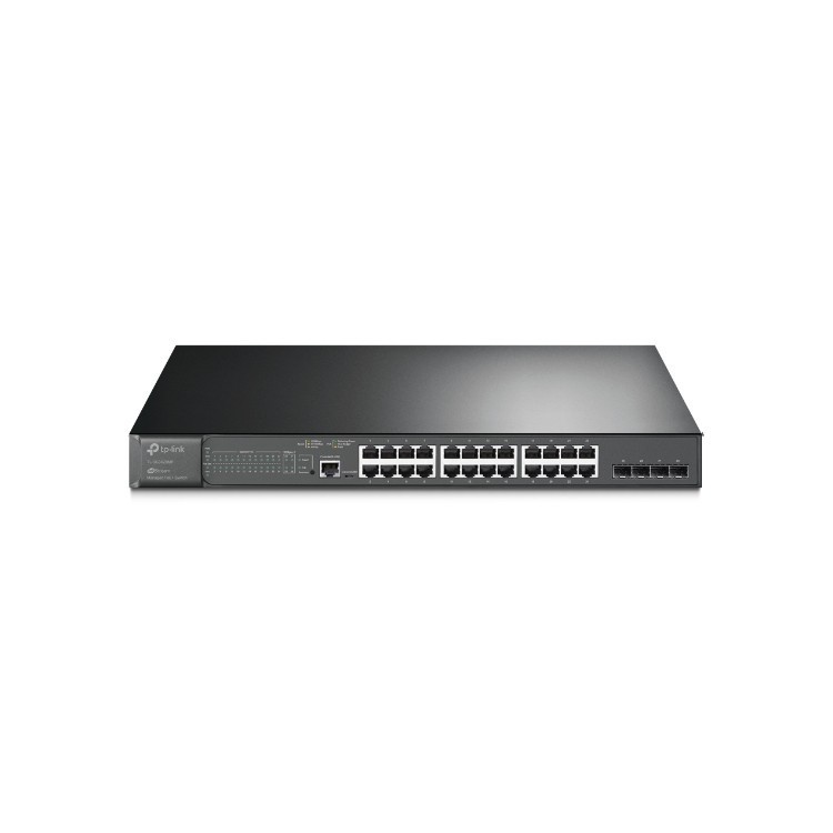 Switch Gestionable L2+ OMADA de x24Gb PoE+ (384W) + 4 puertos SFP ,para rack 19"
