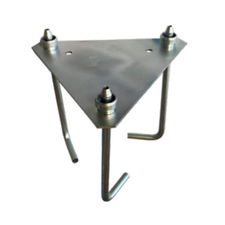 Base fija con garras para torre de 250mm,320x4mm