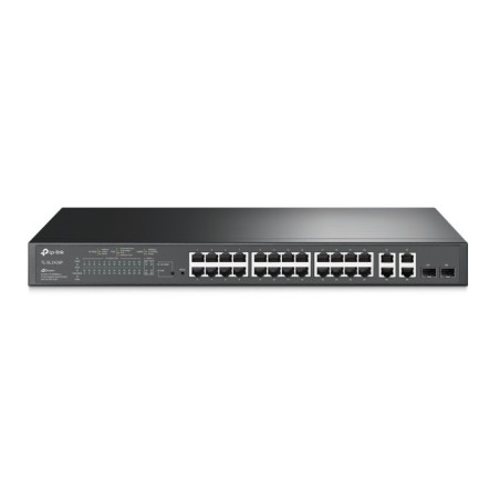 Switch gestionable TP-Link SL2428P - 24 puertos 10/100 PoE+, 4 puertos Gb, 250W, L2+