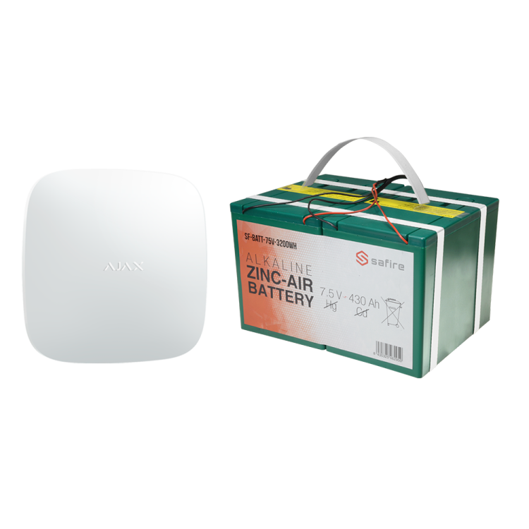 Kit de Alarma autónomo: Hub 2 de 6V y batería larga duración. Duración hasta 12 meses