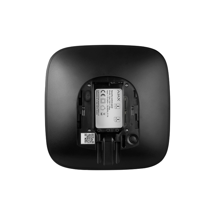 Central alarma AJAX PLUS grado 2, Wi-Fi, dual SIM 4G y Ethernet. Compatible con AJ-MOTIONCAM. Negra