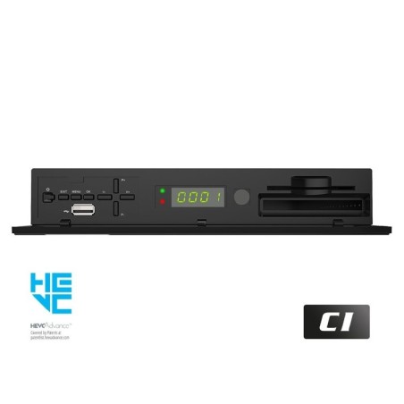 REACONDICIONADO Receptor SAT (S2)+ TDT (T2)+ Cable, FULL HD, H.265, 1 Lector tarjetas, Wif USB integrado