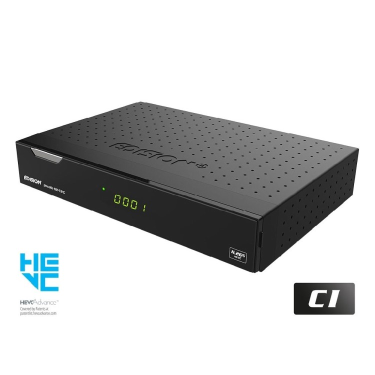 REACONDICIONADO Receptor SAT (S2)+ TDT (T2)+ Cable, FULL HD, H.265, 1 Lector tarjetas, Wif USB integrado