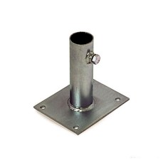 Base para mástiles 40mm, 150x120, fijación a suelo