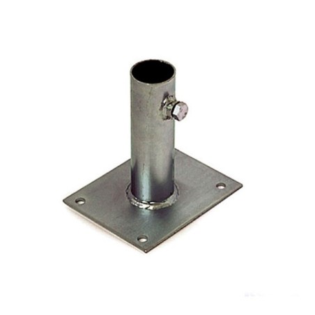 Base para mástiles 40mm, 150x120, fijación a suelo
