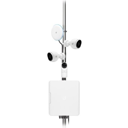 Carcasa ext. para USW-FLEX. Montaje en poste, incluye PoE de 60W y tornillo seguridad