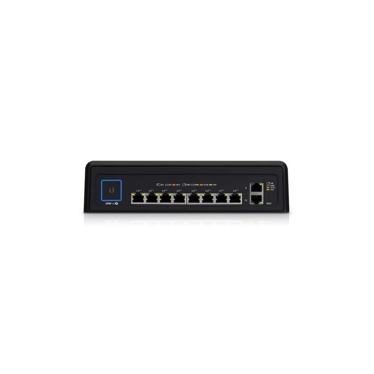 UniFi Switch Industrial, 8 puertos Gb 802.3bt  POE++ (450W),  x2 puertos Gb, Layer 2