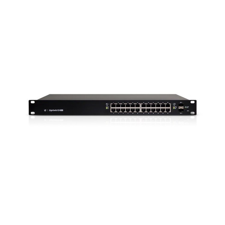EdgeSwitch gestionable de 24 puertos Gb, POE 500W + x2 SFP, montaje sobremesa o rack
