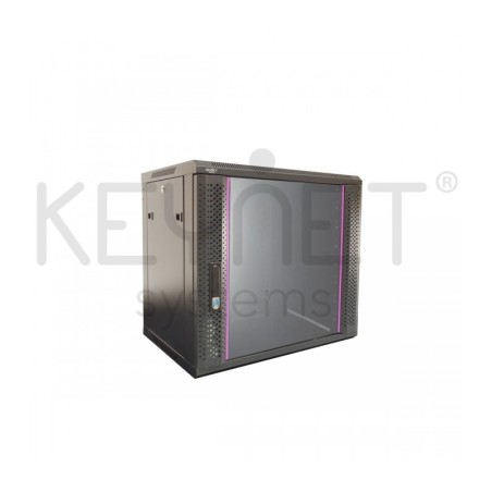 Armario rack mural 19" Keynet FR9-C1266-U - 12U, 600x600x635mm, puerta cristal, desmontado