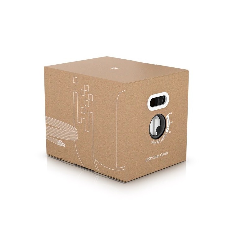 Cable CAT5e FTP, Cobre, Polietileno (exterior), x2 blindaje, negro. Bobina 305mts
