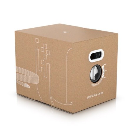 Cable CAT5e FTP, Cobre, Polietileno (exterior), x2 blindaje, negro. Bobina 305mts