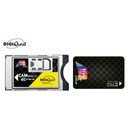 Pack de Módulo PCMCIA + tarjeta Tivusat 4K Ultra HD. CAMTIVUSAT.