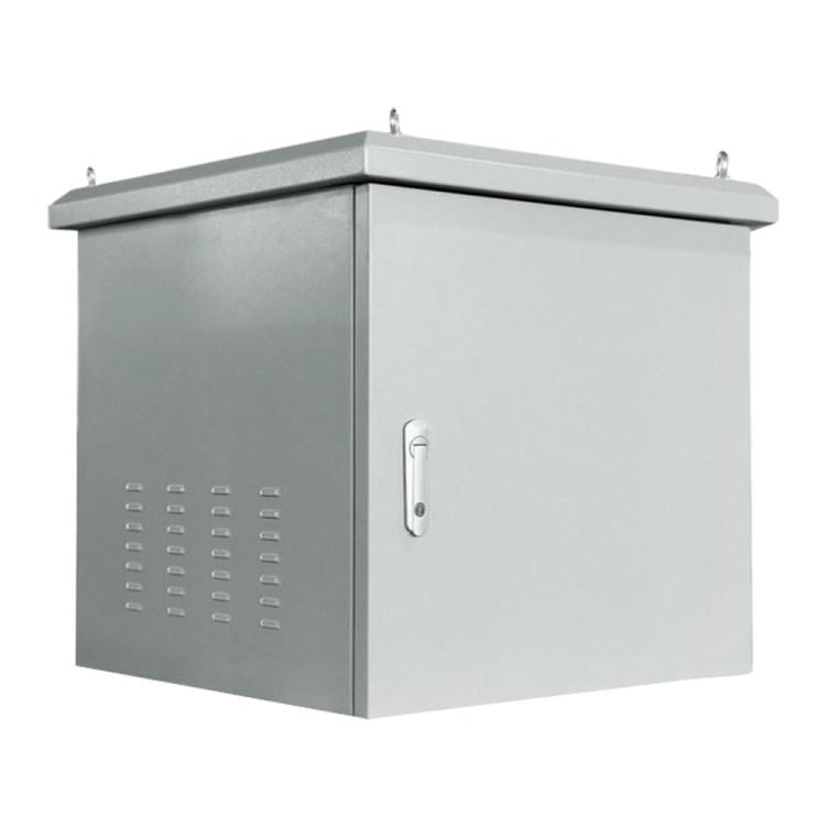 Rack de pared 19" de exterior 9U, F450 / AL475 / AN600mm, carga 100Kg, vacío. Montado, IP65