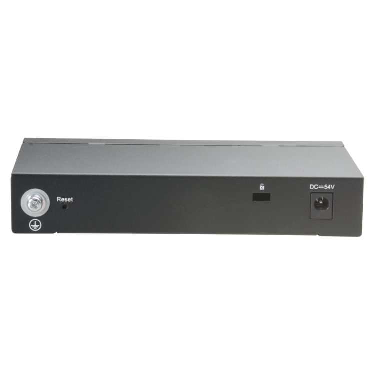Switch Gestionable L2, 4 puertos Gigabit PoE 54W, x2 UPLINK