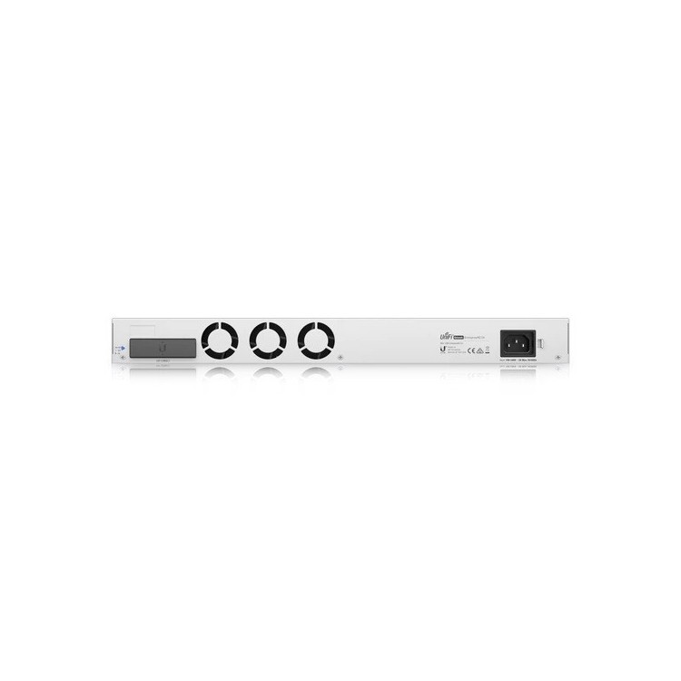 UniFi Switch Capa 3, x24 10Gb, x2 QSFP (25Gb), x1 USP RPS DC input, LCD color 1.3". Rack