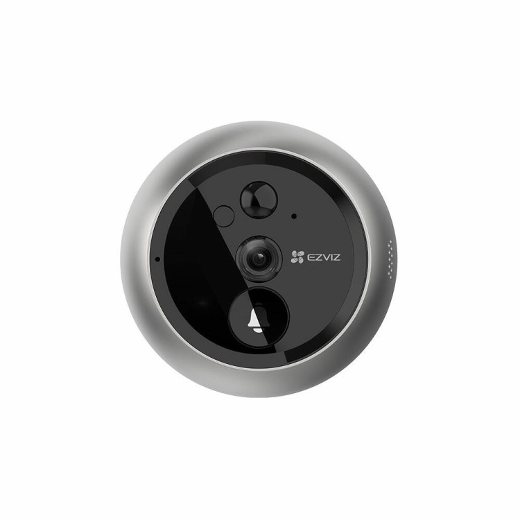 Mirilla inteligente inalámbrica EZVIZ CS-DP2-A0-6E2WPFBS   1080p 2 MP, pantalla táctil 4.3″, ángulo 166°, batería recargable, d