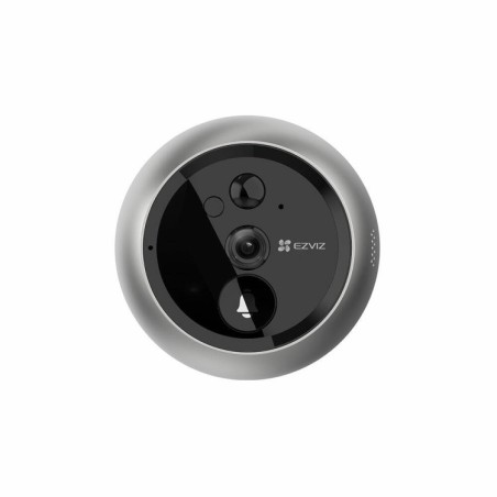 Mirilla inteligente inalámbrica EZVIZ CS-DP2-A0-6E2WPFBS   1080p 2 MP, pantalla táctil 4.3″, ángulo 166°, batería recargable, d