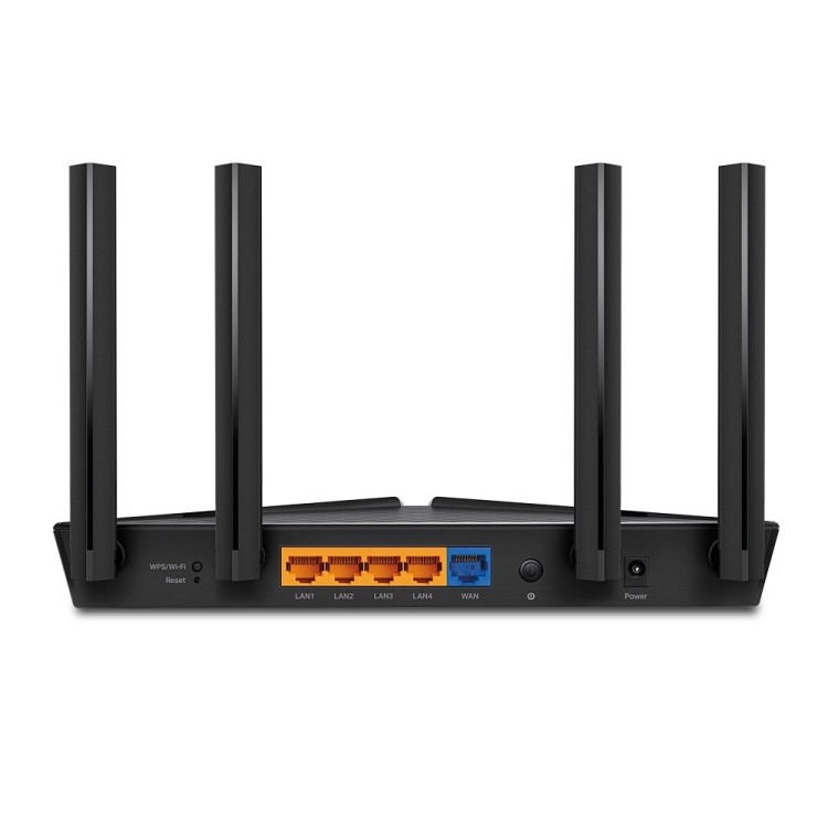 Router WIFI 6 AX 2,4/5Ghz, 23dBm, 1800mbps, x5 puertos Gb, x2 USB 2.0 y 2 x 4dBi 2,4 GHz y 2 x 5dBi 5 GHz