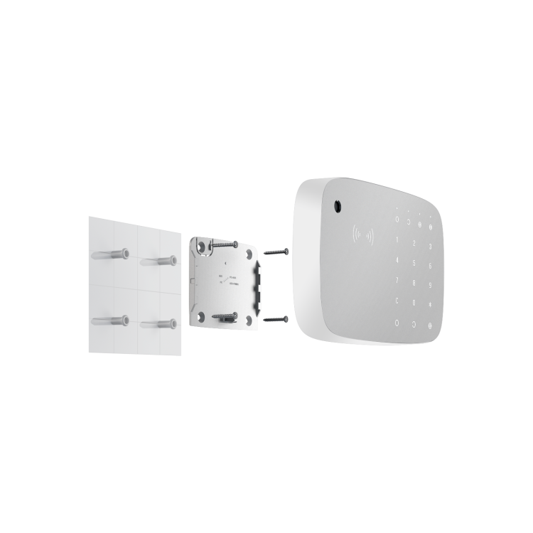 Teclado inalámbrico con sirena y lector RFID para central Ajax