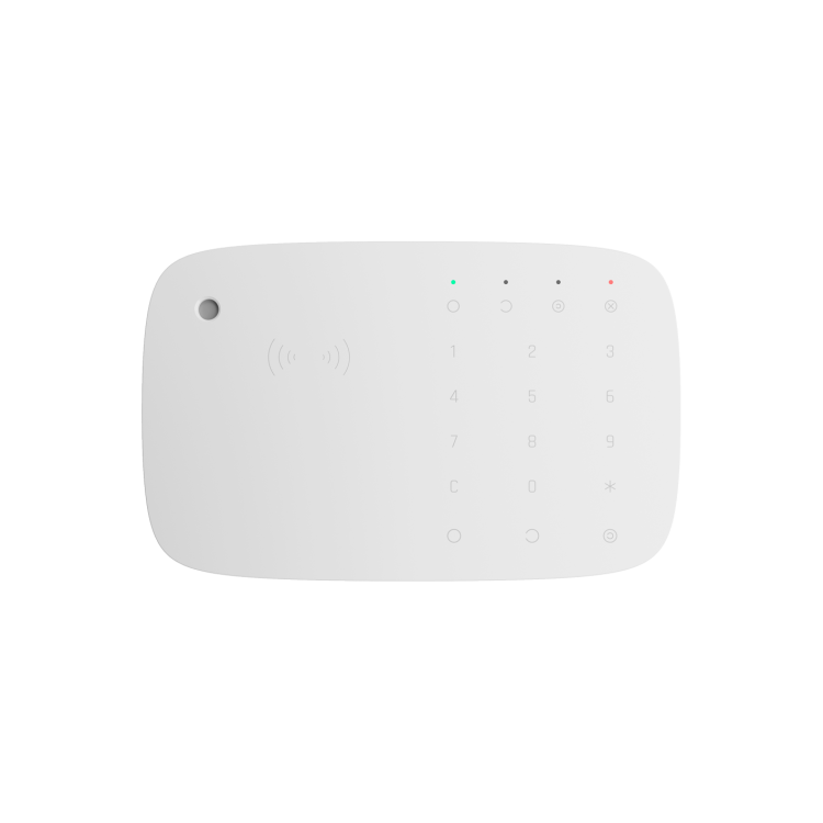 Teclado inalámbrico con sirena y lector RFID para central Ajax