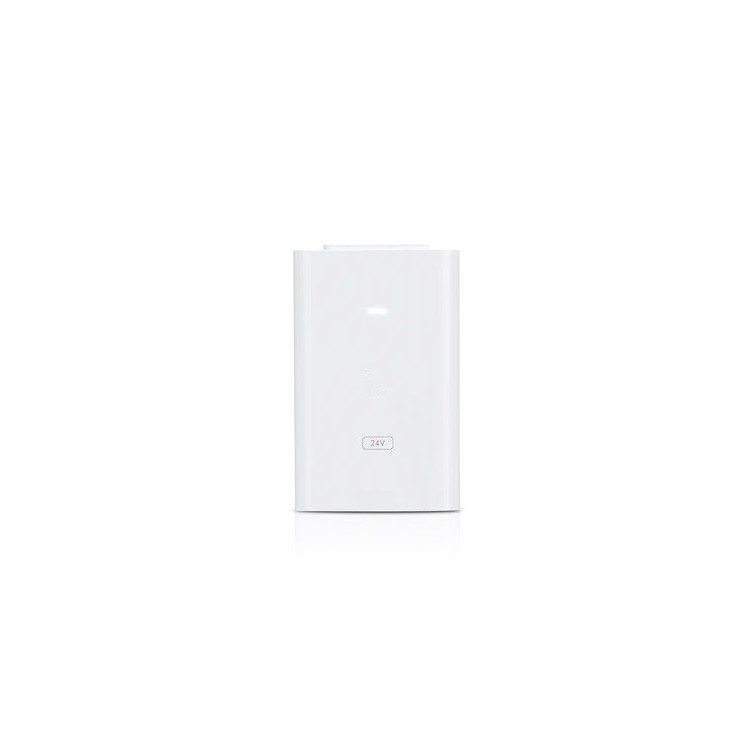 Adaptador POE 24V, 1A, 24W. Gigabit. Blanco