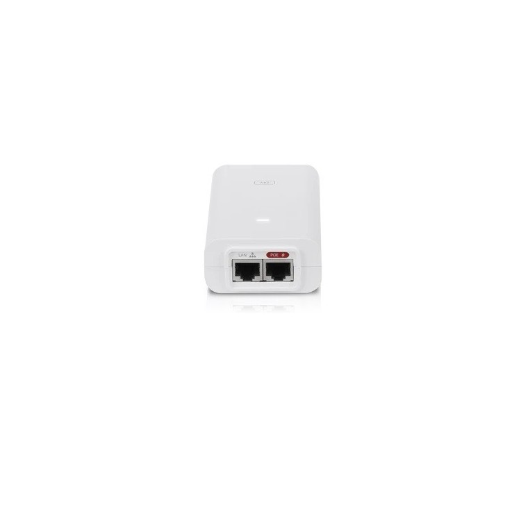 Adaptador POE 24V, 1A, 24W. Gigabit. Blanco