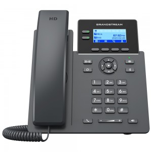Teléfono IP 2 cuenta SIP y 2 teclas de línea, x4 Teclas XML, 132 x 48 (2.21 ) LCD display.