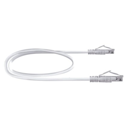 Latiguillo Cat6A 26AWG UTP 0.25mts, Cobre puro, LSZH. color blanco