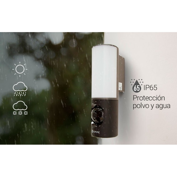 Cámara exterior Wi-Fi EZVIZ CS-LC3-A0-8B4WDL   4 MP 2K (2560×1440), lente 2 mm, iluminación LED 700 lm ajustable, visión noctur