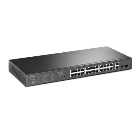 Switch Gestionable Easy smart de 28 puertos Gb (x24 de ellos POE+ 250W), x2 puertos SFP, Rack