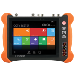 Tester CCTV multifuncional HDTVI, HDCVI, AHD, analógicas CVBS e IP - Pantalla LCD 8" táctil - Resolución 2048 x 1536