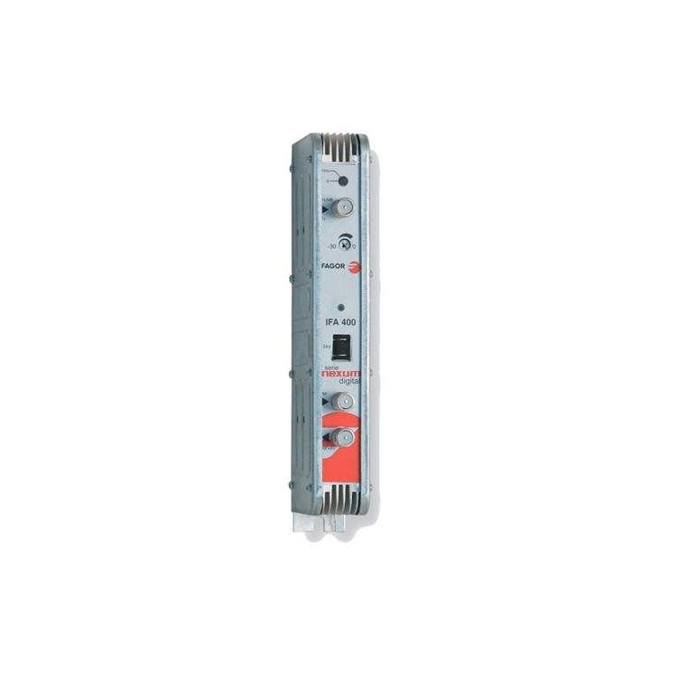 Amplificador ecualizado para 950 - 2150 MHz, G 40...48, 125 dBuV. Fagor IFA 400