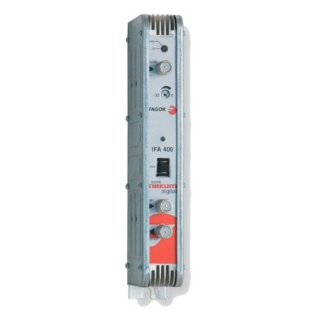 Amplificador ecualizado para 950 - 2150 MHz, G 40...48, 125 dBuV. Fagor IFA 400
