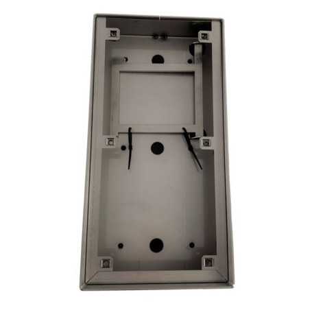 Caja para interfono video especial, para montaje en superficie acero inox