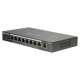 Switch Gestionable L2, 8 puertos Gigabit PoE 120W, x1 UPLINK