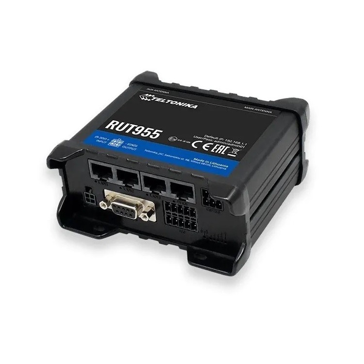 Router 4G 2,4Ghz 150mbps, x4 puerto 10/100, x3 entrada, 3x salida digital +RS232 + RS485,  x2 antenas (3dBi). Industrial