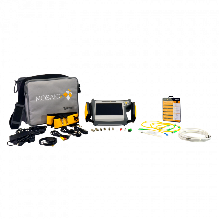 Medidor de campo DVB-S2/T2/C, F.O. (Válido carnet F) 4K