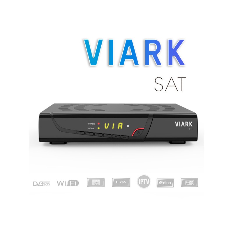 Receptor satélite Viark HD SAT H265 Regalo Cable HDMI - Electrowifi