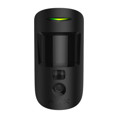 Fotodetector Ajax AJ-MOTIONCAM-PHOD-B - PhOD, Cámara PIR, Pet Immune, Wings, Grado 2. Negro