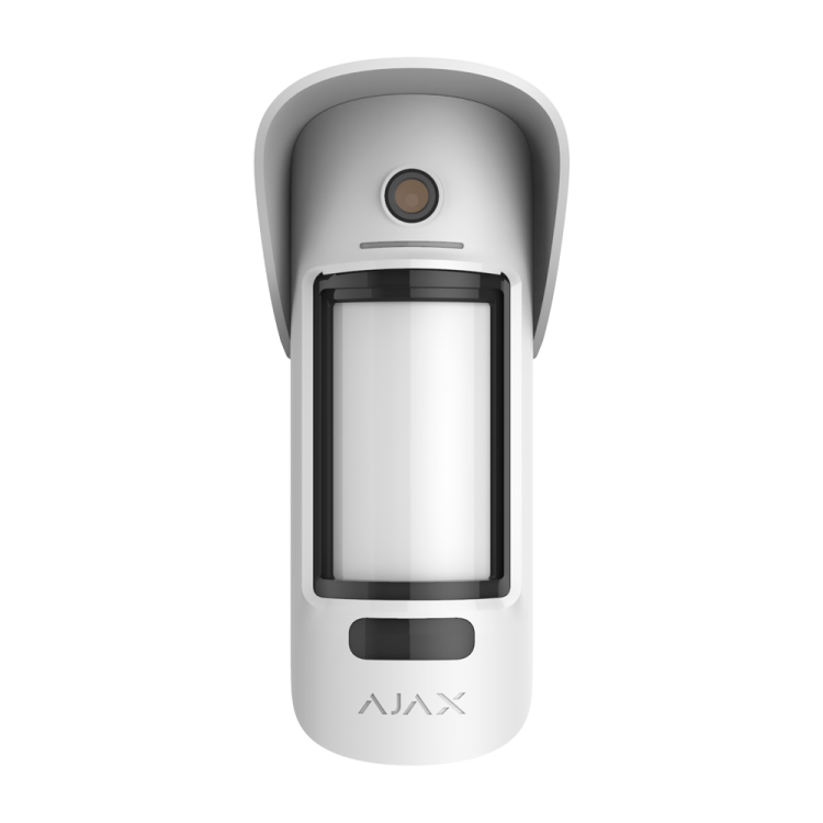 Fotodetector exterior Ajax AJ-MOTIONCAMOUTDOOR-PHOD-W - PhOD, Antimascotas, Cámara PIR, IP55. Blanco